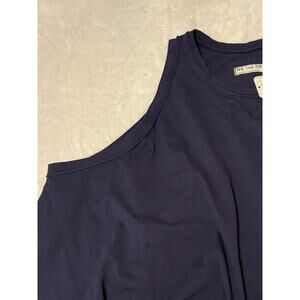 Free people We The People navy flowy tank. Babydoll top. Size Medium. NWT